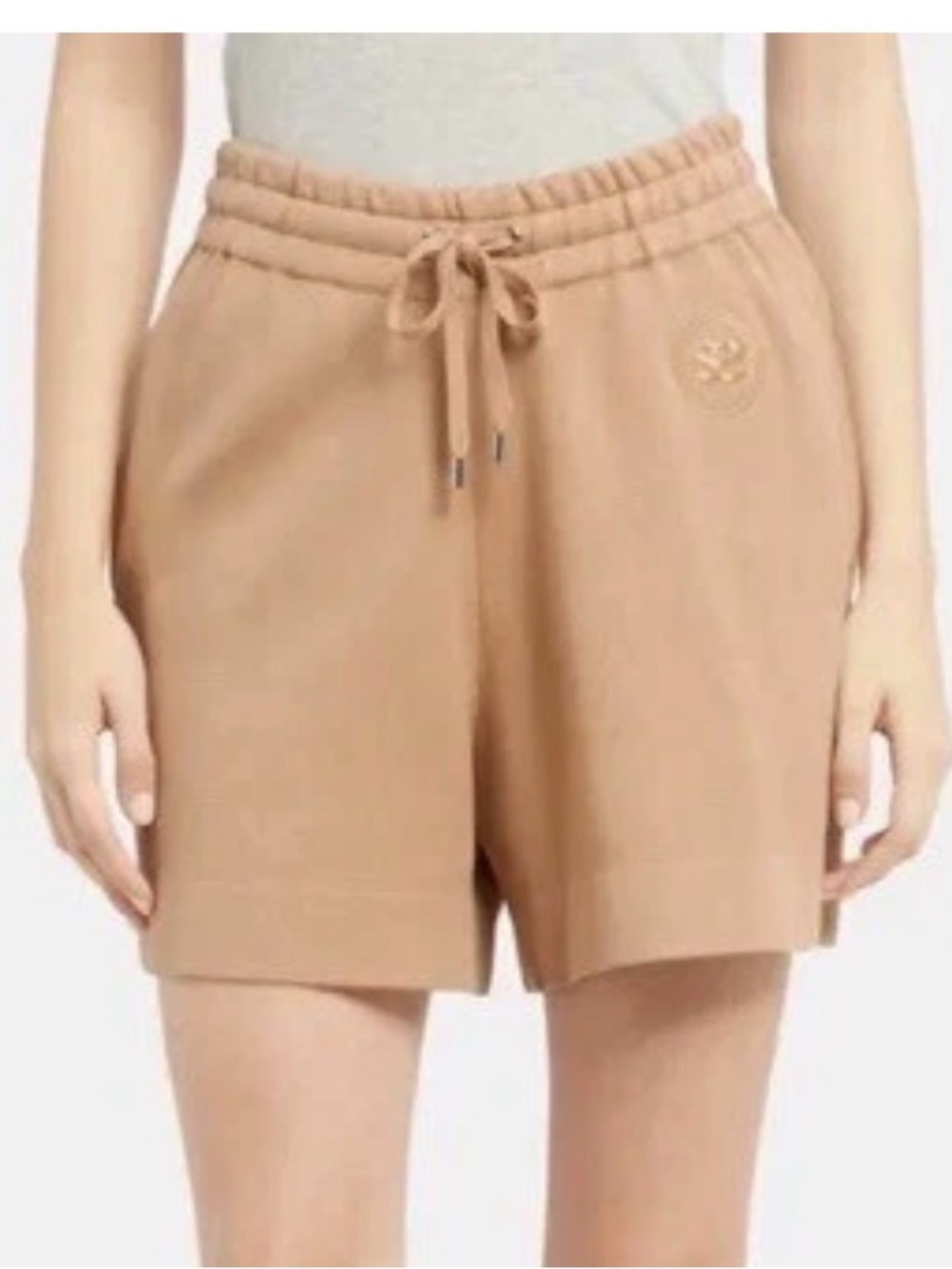 Sandro Beige Drawstring Shorts - Picture 2 of 5